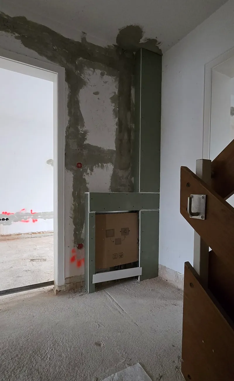 Vorwandinstallation im Flur