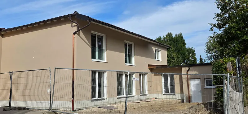 Fertiges Einfamilienhaus nach der Sanierung