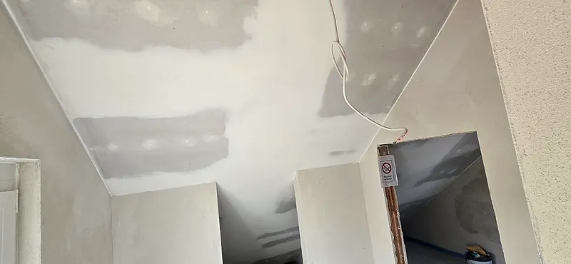 Metallständerwand vor der Beplankung