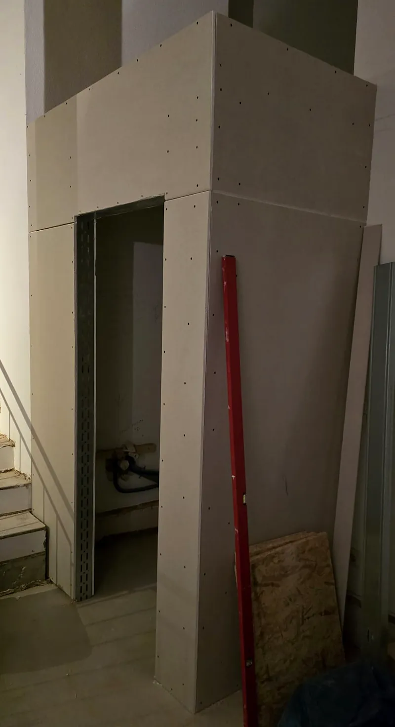 Installationsschacht in Trockenbau